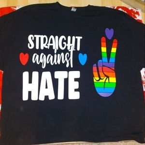 Straight against hate tshirts